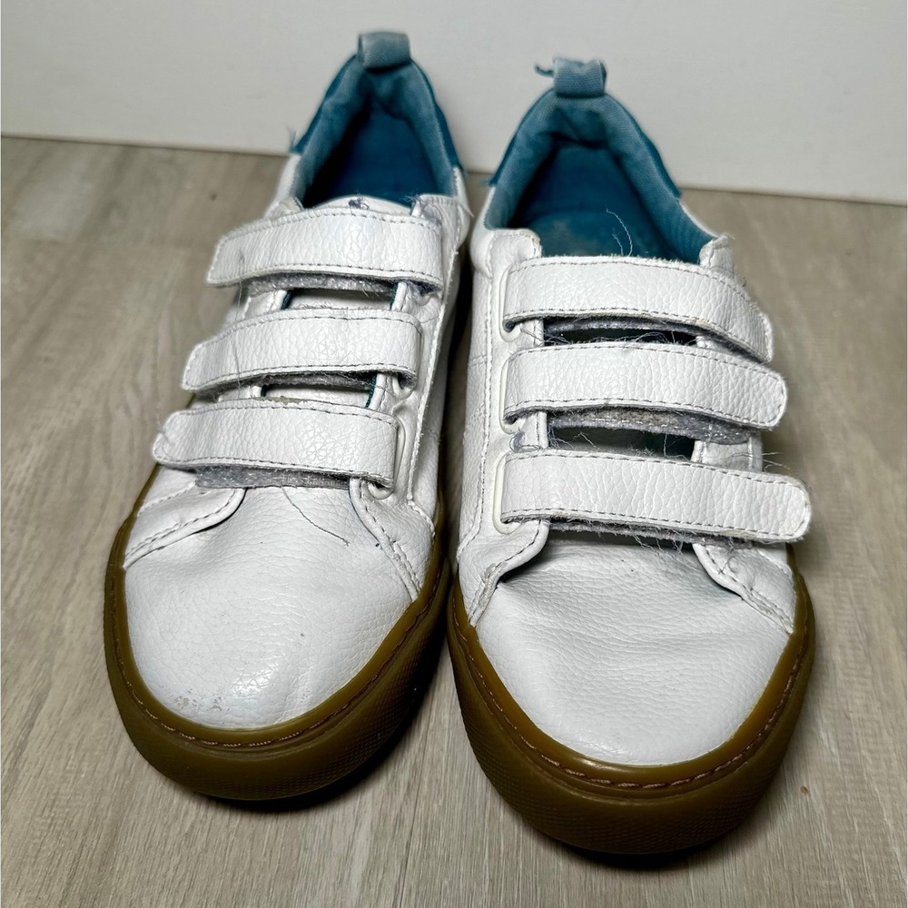 Old Navy 1994 Velcro Sneakers (WHITE/BLUE) Triple-Strap‎ Sneakers for Boys Sz 1